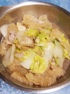 รูปของ ผัดผักกาดขาวหนังหมู