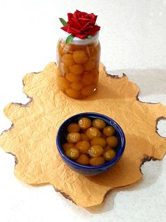 عکسی از دستور کمپوت آلوچه (آلو سبز)