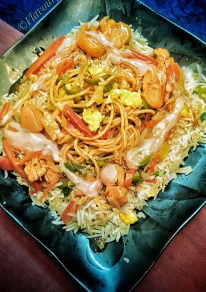 A picture of Singaporean rice.
