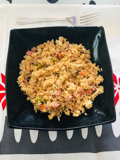 Una foto de Arroz tres delicias