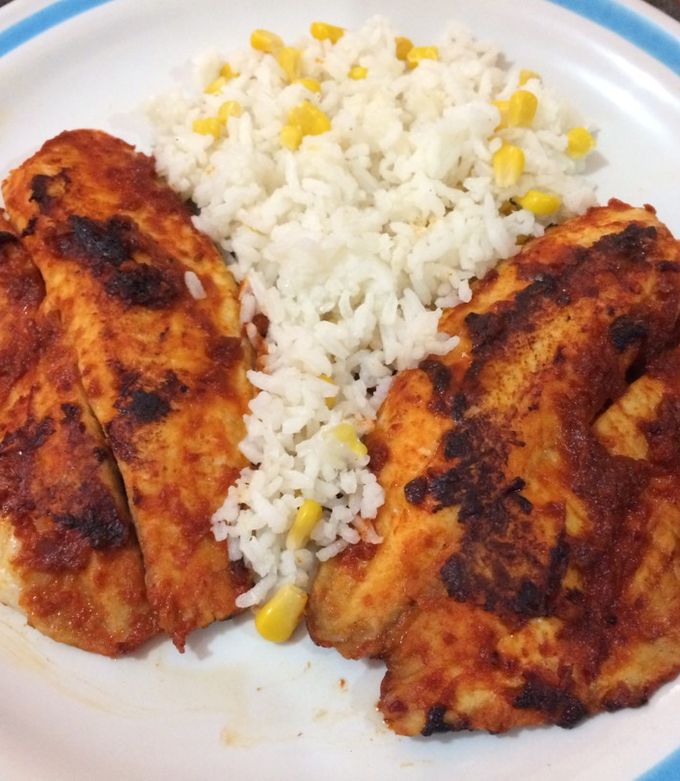 Una foto de Filete de pescado adobado