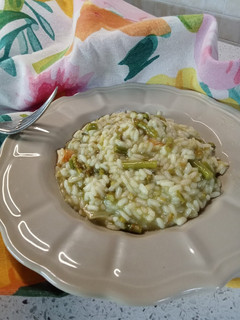 Foto di Risotto gamberi e asparagi