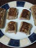 Canutillos de jamón y queso