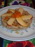 Waffles de buttermilk CON SALSA DE CHABACANO
