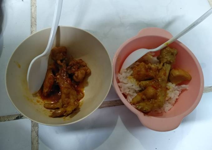 Ayam rica pedas mantap level 5