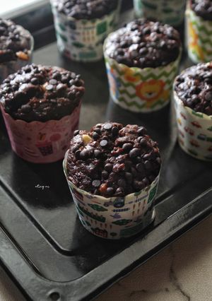 Foto resep Banana Choco Cheese Muffin