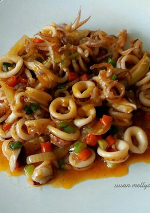 Foto resep Cumi asam manis