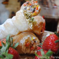 A picture of Puff pastry Cream rolls.