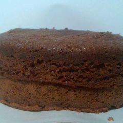 A picture of Chocolate Cake using Pancake Mix.