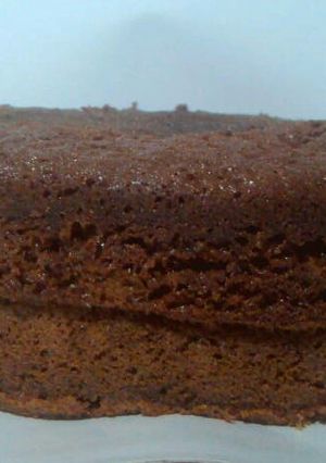 A picture of Chocolate Cake using Pancake Mix.