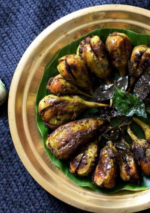 A picture of Instant Stuffed Brinjal.