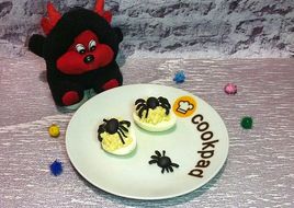 Яйця фаршировані на Хелловін 🕷️