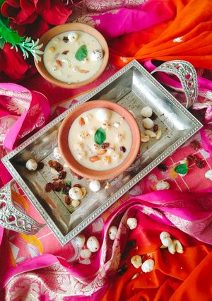 A picture of Makhana kheer.