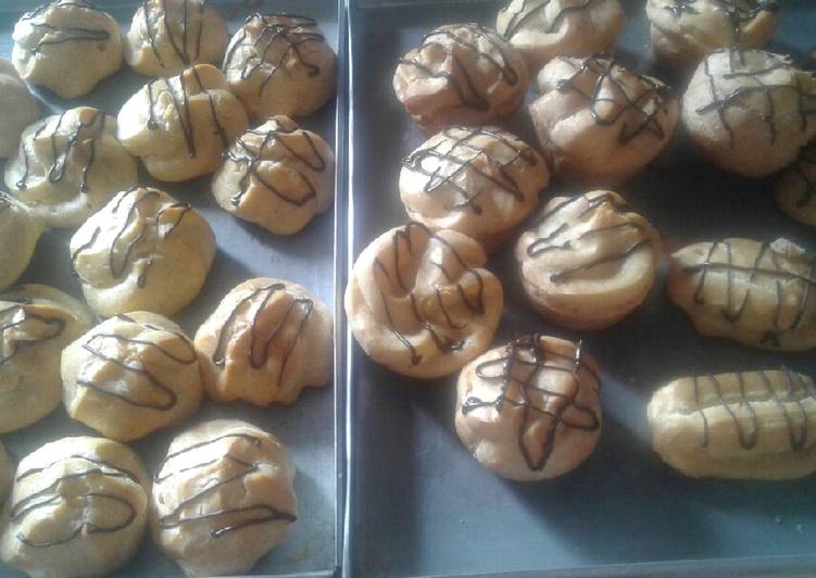 Resep Soes vla vanila Anti Gagal