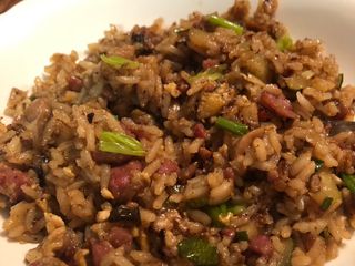 Ham and veg fried rice