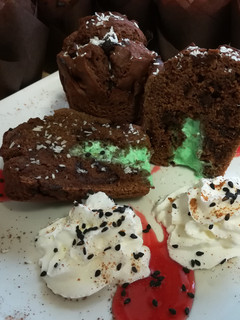 Una foto de Muffins de chocolate y menta