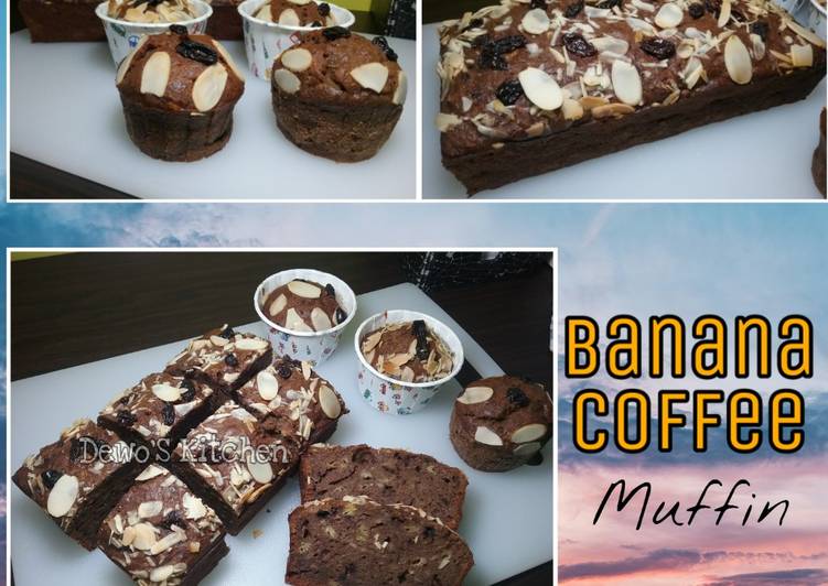 Resep Banana Coffee Muffin / Muffin pisang kopi yang Lezat Sekali
