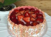 Une photo de fraise boudoirs