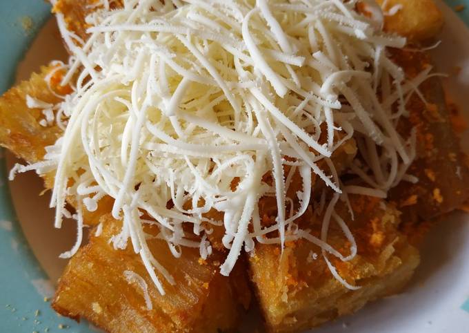 Resep Singkong Keju Merekah, Enak Banget