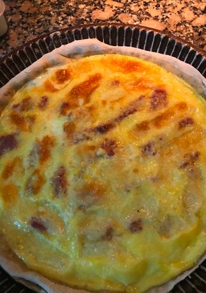 Una foto de Tarta de jamón ibérico