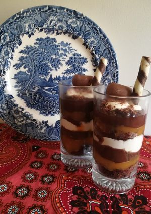 A picture of Belgian Ganache with Caramel.