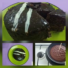 Eid Special Chocolate Cake In Fry pan A picture of Eid Special Chocolate Cake In Fry pan.