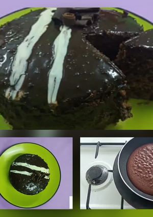 A picture of Eid Special Chocolate Cake In Fry pan.