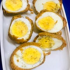 A picture of Boiled eggs fritters/egg bonda.