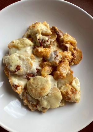 Extra krémes rakott krumpli recept fotója