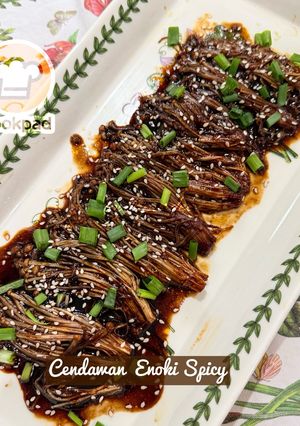 Gambar 👩🍳Cendawan Enoki Spicy
