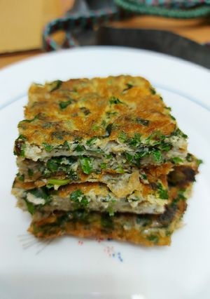 野菜煎蛋 的食譜成品照片