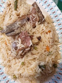 صورة لوصفة ارز بالخضار واللحم