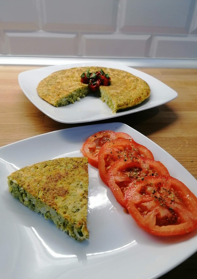 Una foto de Tortilla de brócoli