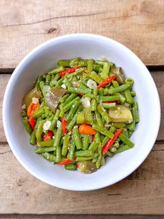 Foto resep Oseng Terong Kacang Panjang