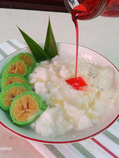 Foto resep Es Pisang Ijo