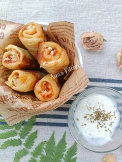 Foto resep Roti Tawar Pizza Gulung / Pizza Rolls Up