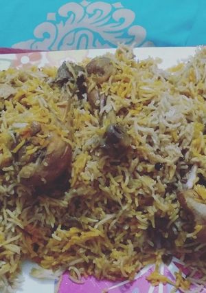 A picture of Chicken Biryani.