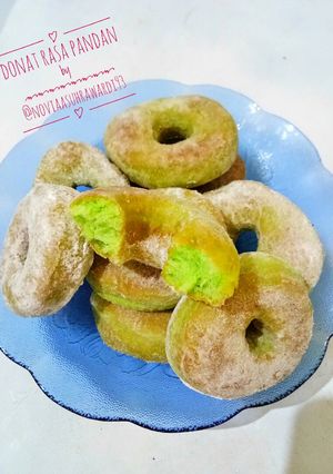 Foto resep Donat Rasa Pandan (1 telur) 🍩🌱
