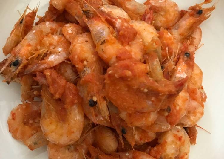 Resep Udang balado pedas, Bisa Manjain Lidah