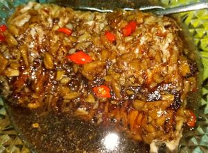 Hình của món Cá chép sốt xì dầu.