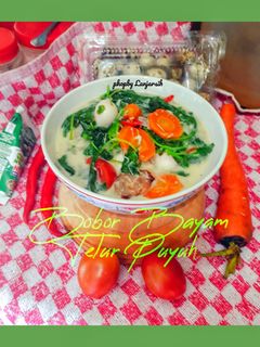 Foto resep Bobor Bayam Telur Puyuh