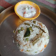 A picture of White veg. Pulav.