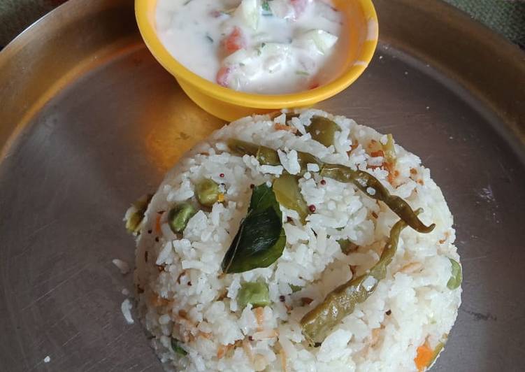 Recipe of Super Quick Homemade White veg. Pulav