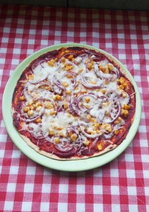 Tortilla pizza recept fotója