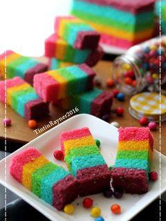 Foto resep Steamed Rainbow Cake Ny Liem