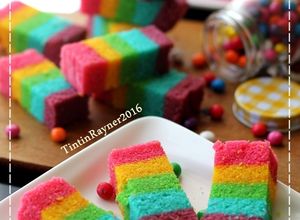Foto resep Steamed Rainbow Cake Ny Liem