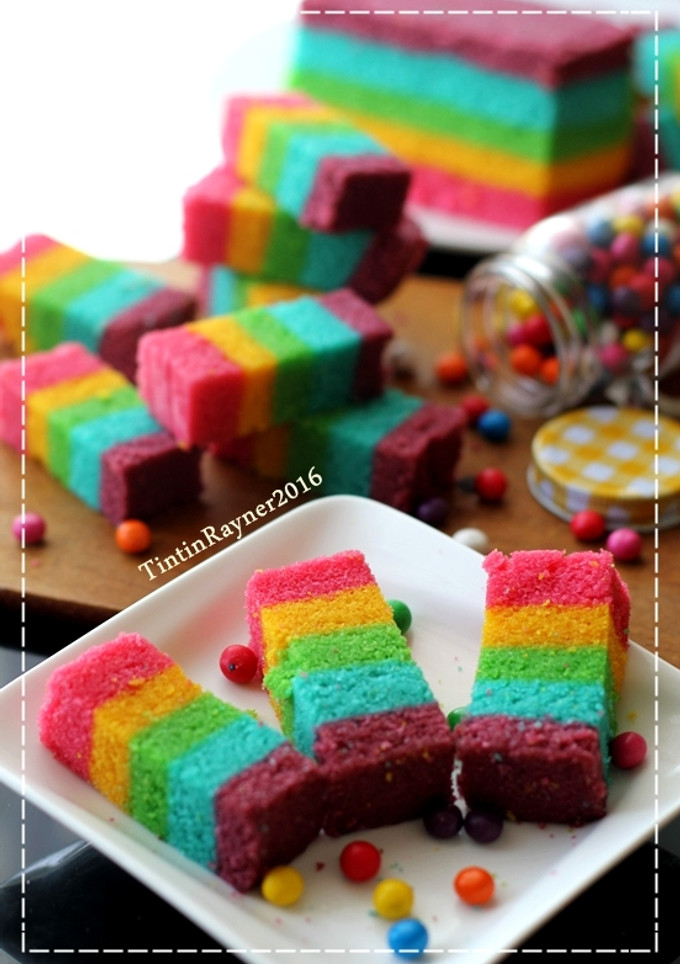 Foto resep Steamed Rainbow Cake Ny Liem