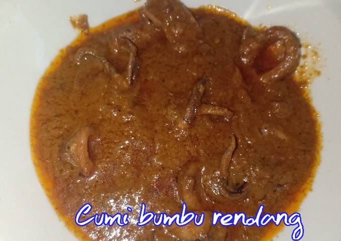 Cumi bumbu rendang