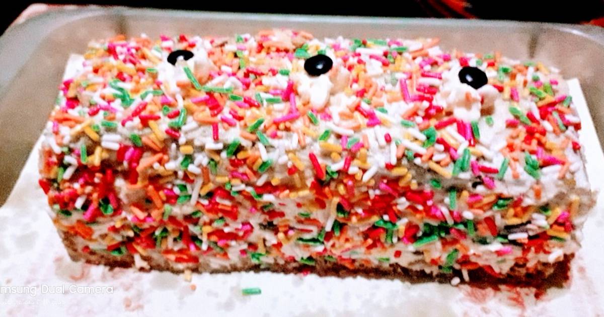 Resep Brownies kukus pandan lapis buttercream oleh surthikhanthi Cookpad