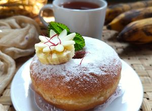 Foto resep Banana Saffron Donut (1232)